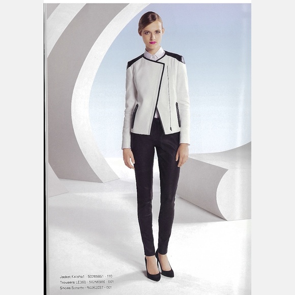 Hugo Boss Kalisha Moto Jacket - size 0 - Picture 7 of 8